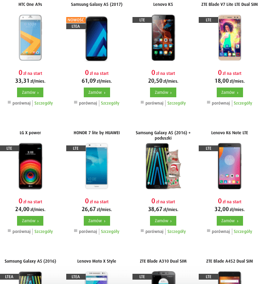 Выбор телефонов отличный (но опять же помним, что контракты с дорогими моделями получаются очень невыгодными).